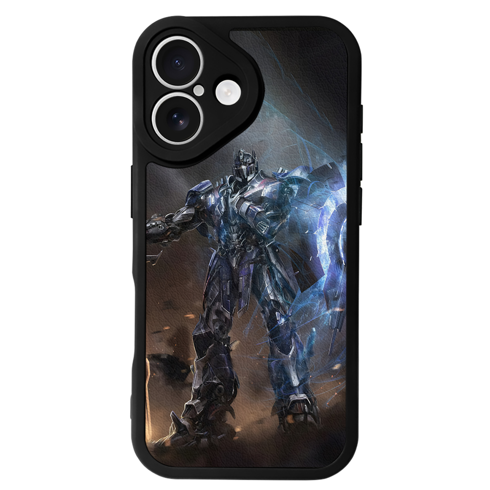 （画像用） Transformers トランスフォーマー 【iPhone 16シリーズ対応】シリコンスマホケース（レザー調） 材質：シリコン
